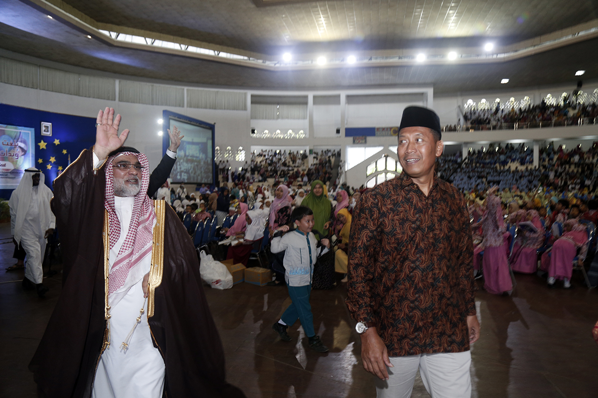 Duta Besar Arab Saudi menyapa peserta Festival Anak Islam Sebanyak lima ribu peserta hadir pada gelaran